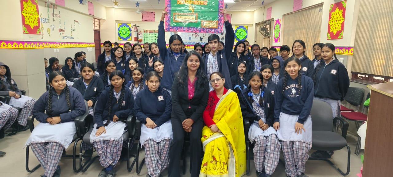 Classroom session with school students